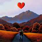 Walking The Path Of Love - Original - SOLD by artist David Renshaw - Wyecliffe Galleries