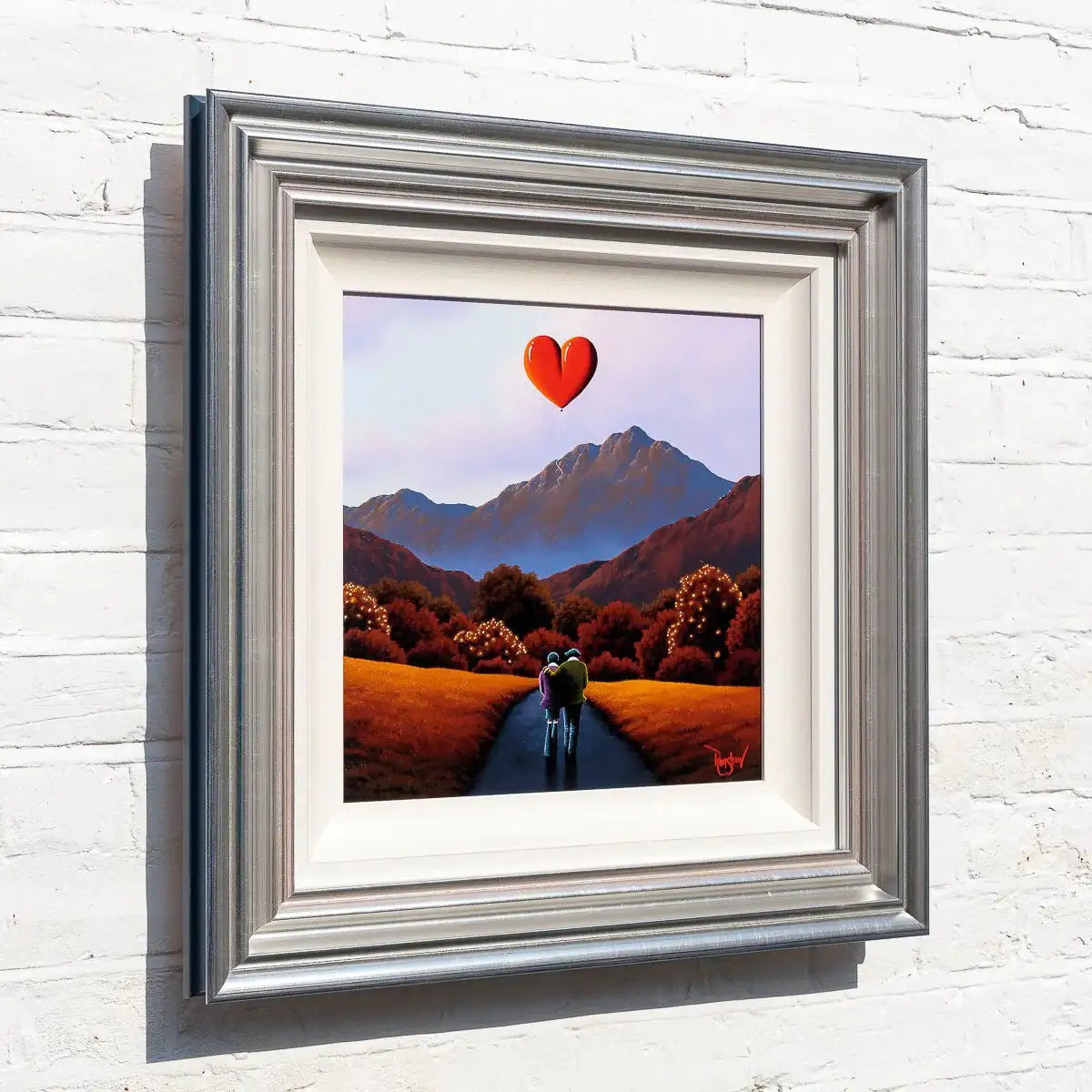 Walking The Path Of Love - Original - SOLD by artist David Renshaw - Wyecliffe Galleries