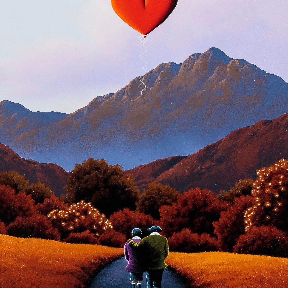Walking The Path Of Love - Original - SOLD by artist David Renshaw - Wyecliffe Galleries