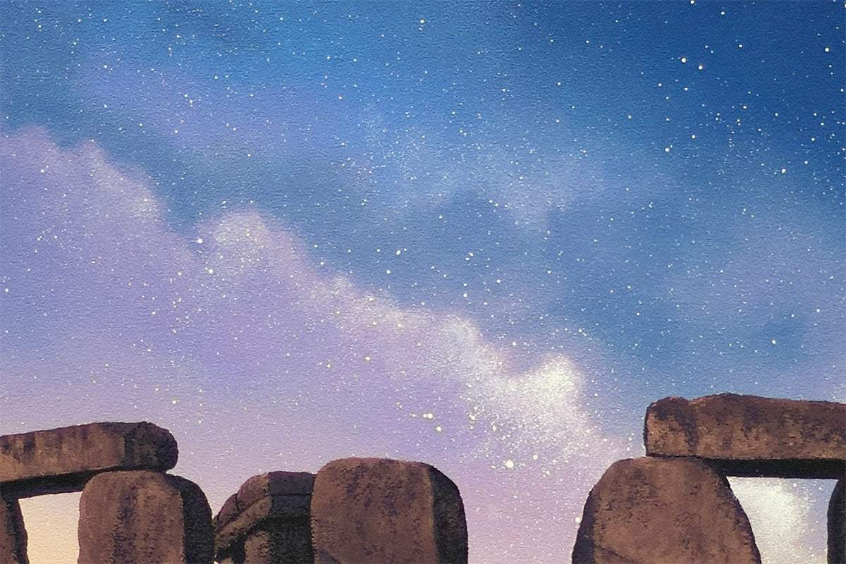 Where History Meets Our Story - Original - SOLD by artist David Renshaw - Wyecliffe Galleries