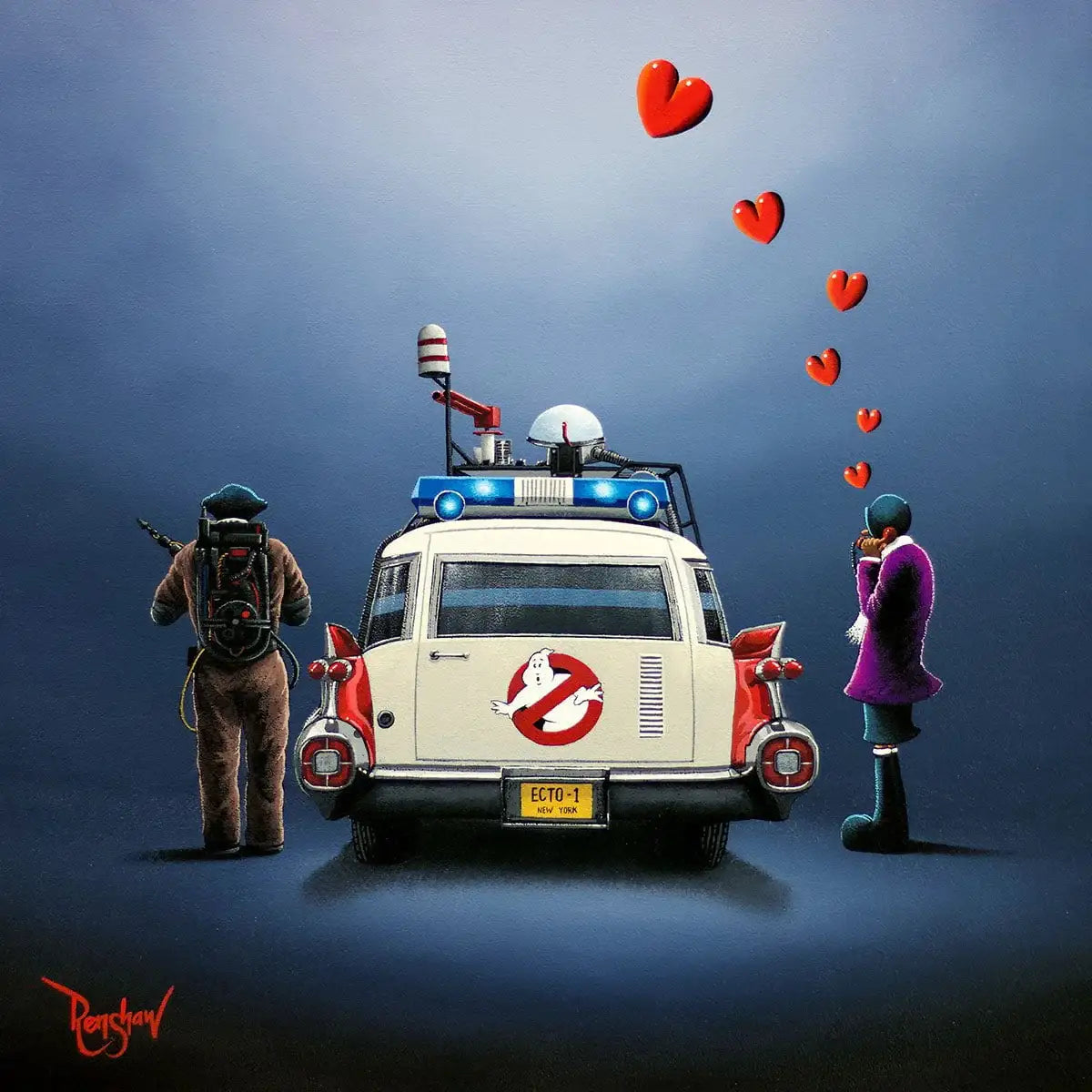 Who You Gonna Call... - Original - SOLD by artist David Renshaw - Wyecliffe Galleries
