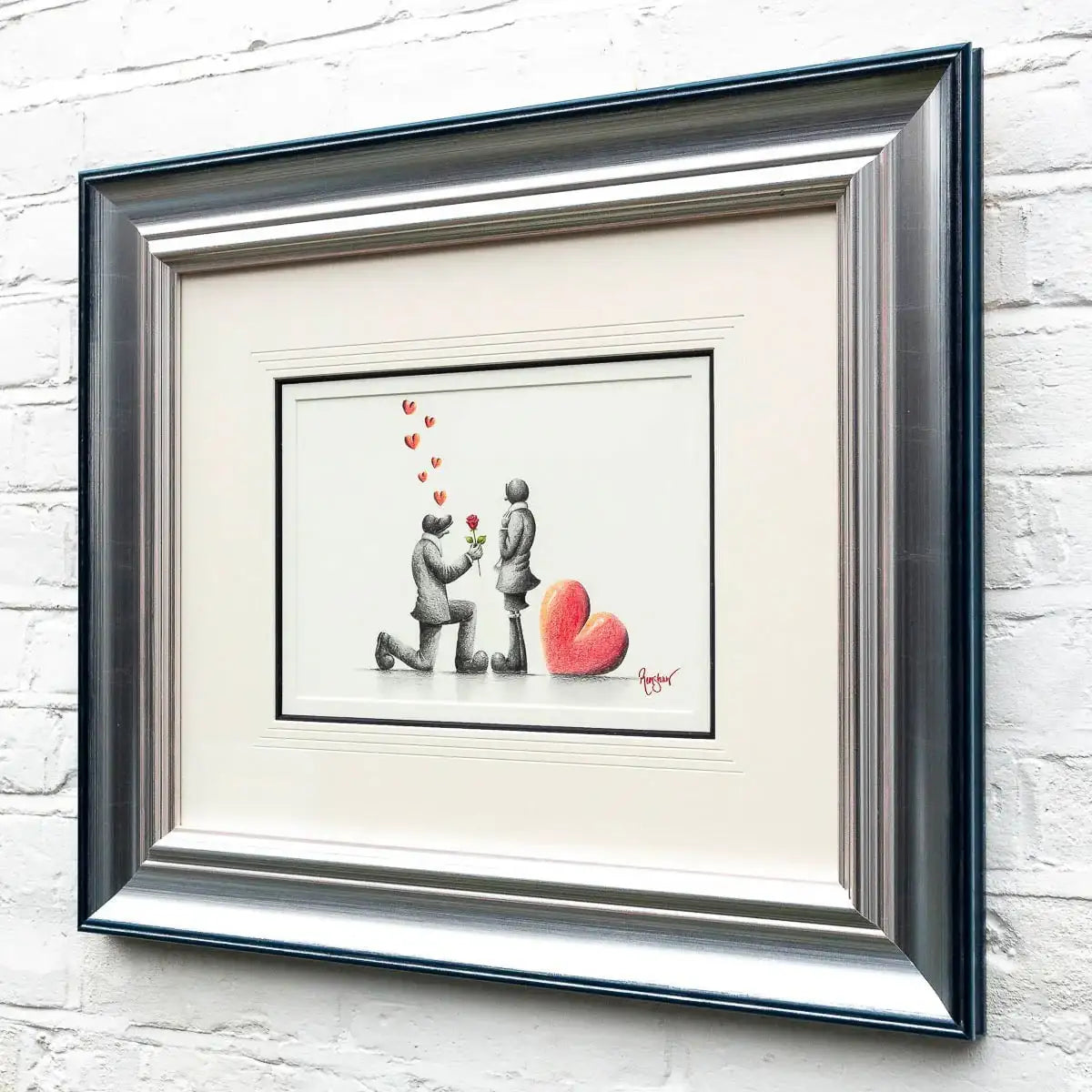 Will You Marry Me - Original Sketch - SOLD by artist David Renshaw - Wyecliffe Galleries