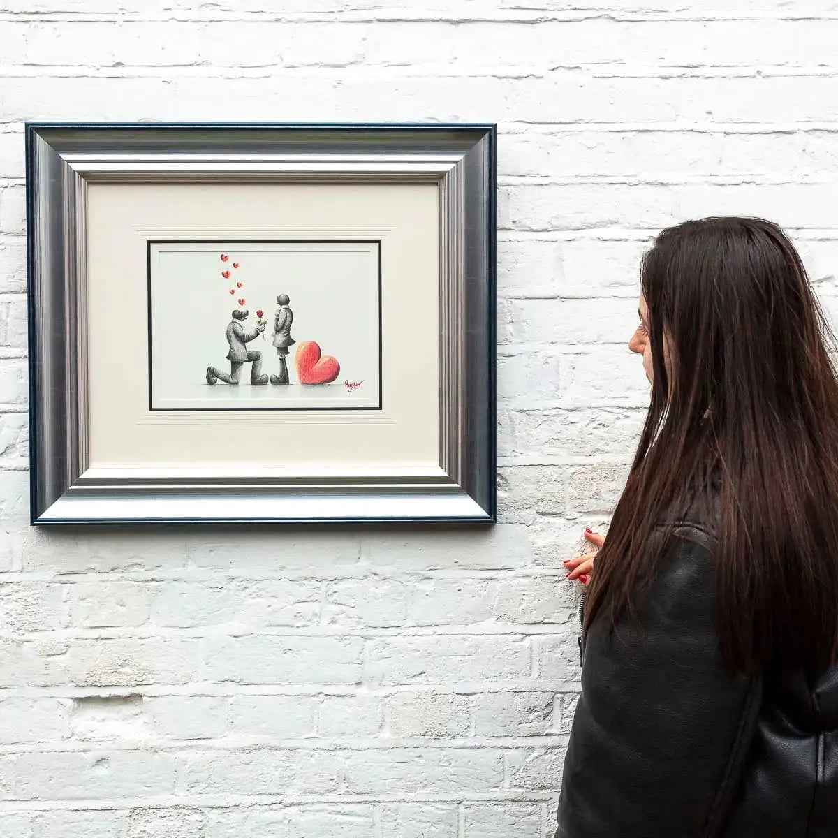 Will You Marry Me - Original Sketch - SOLD by artist David Renshaw - Wyecliffe Galleries