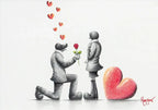 Will You Marry Me - Original Sketch - SOLD by artist David Renshaw - Wyecliffe Galleries