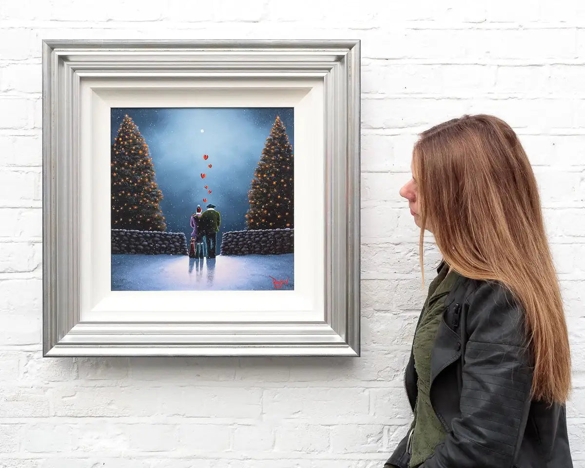 Winter Nights - Original - SOLD by artist David Renshaw - Wyecliffe Galleries