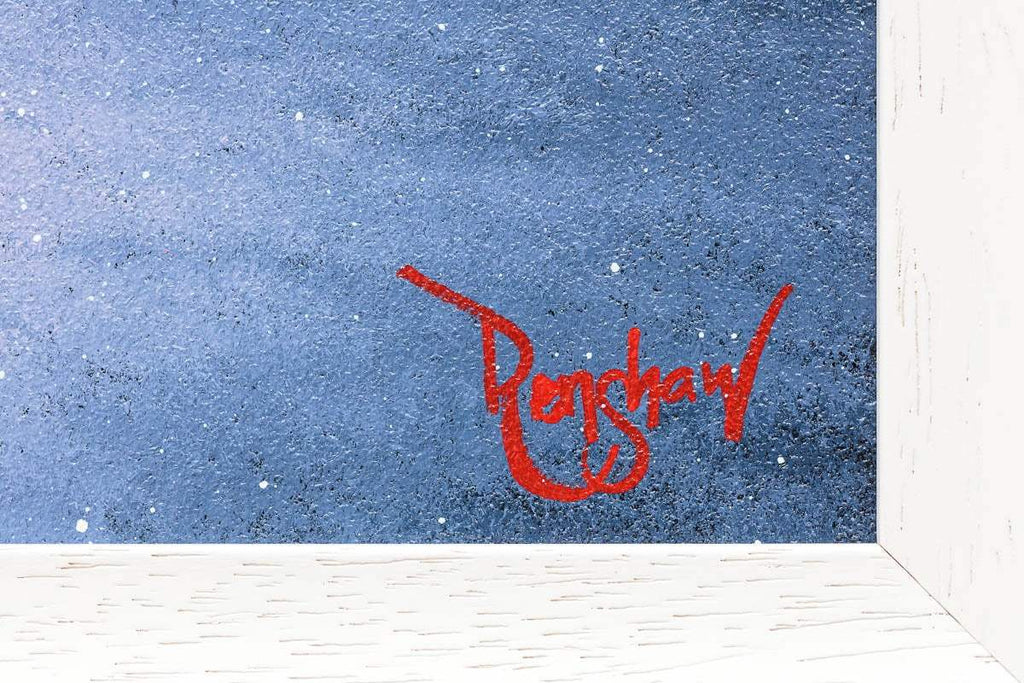 Winter Nights - Original - SOLD by artist David Renshaw - Wyecliffe Galleries