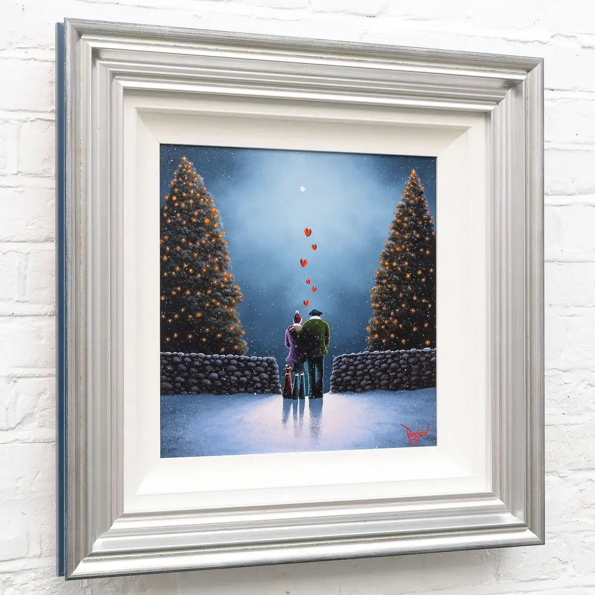 Winter Nights - Original - SOLD by artist David Renshaw - Wyecliffe Galleries