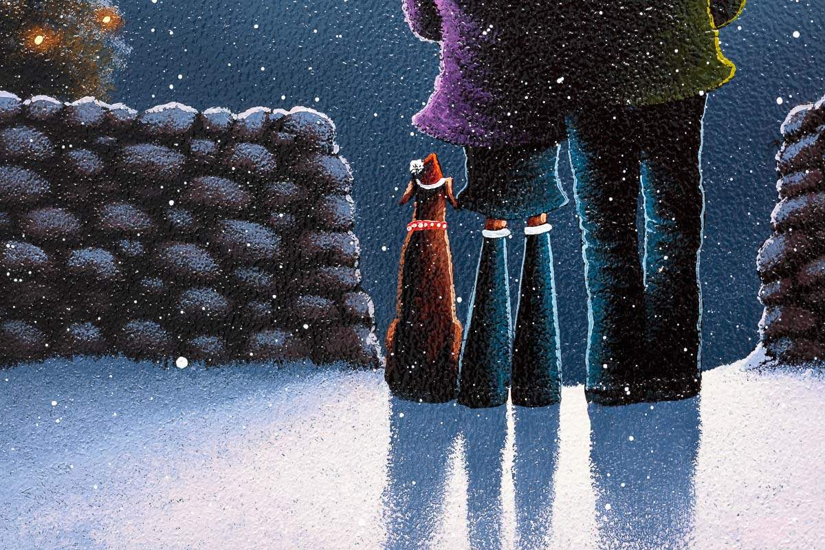 Winter Nights - Original - SOLD by artist David Renshaw - Wyecliffe Galleries