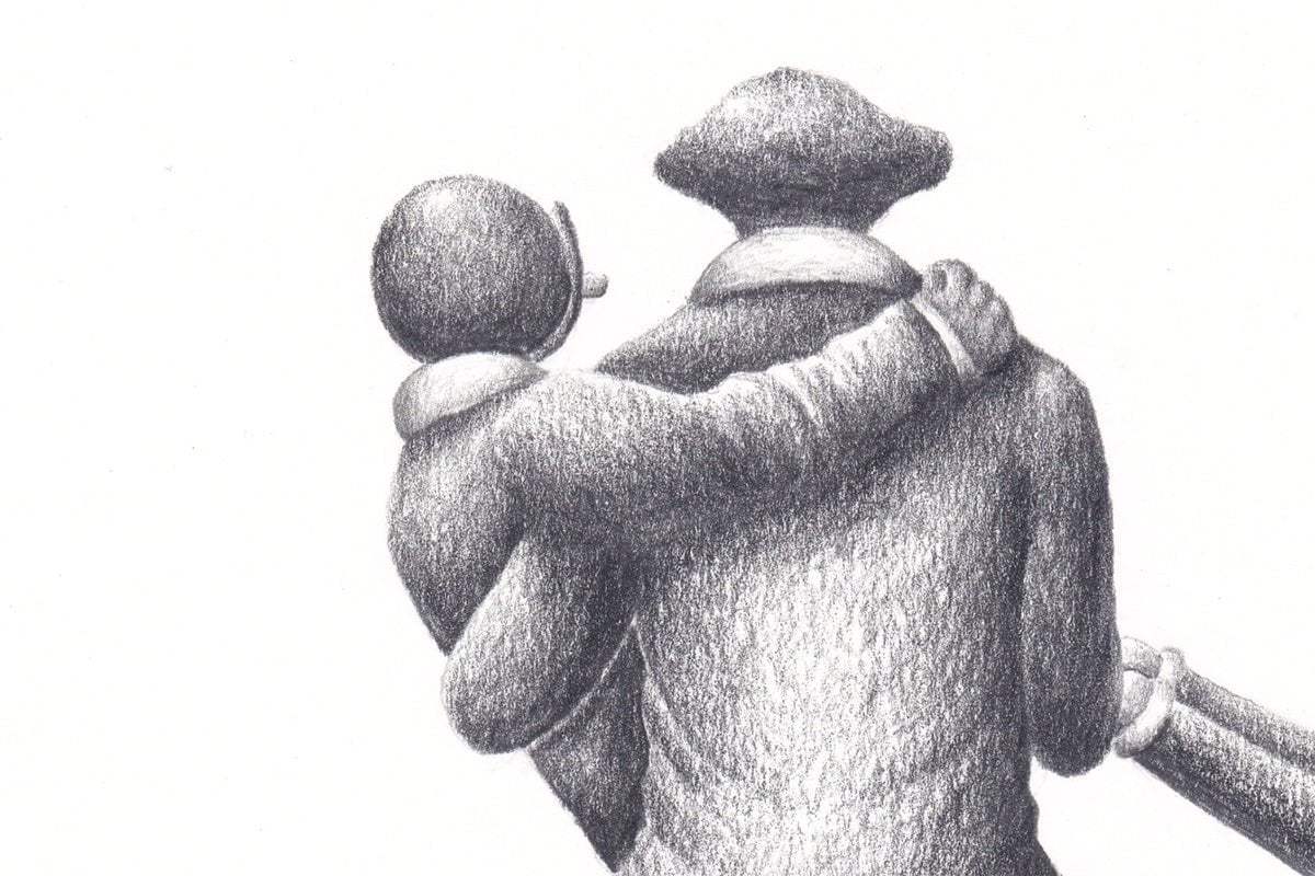 You Are My Greatest Adventure - Original Sketch - SOLD by artist David Renshaw - Wyecliffe Galleries