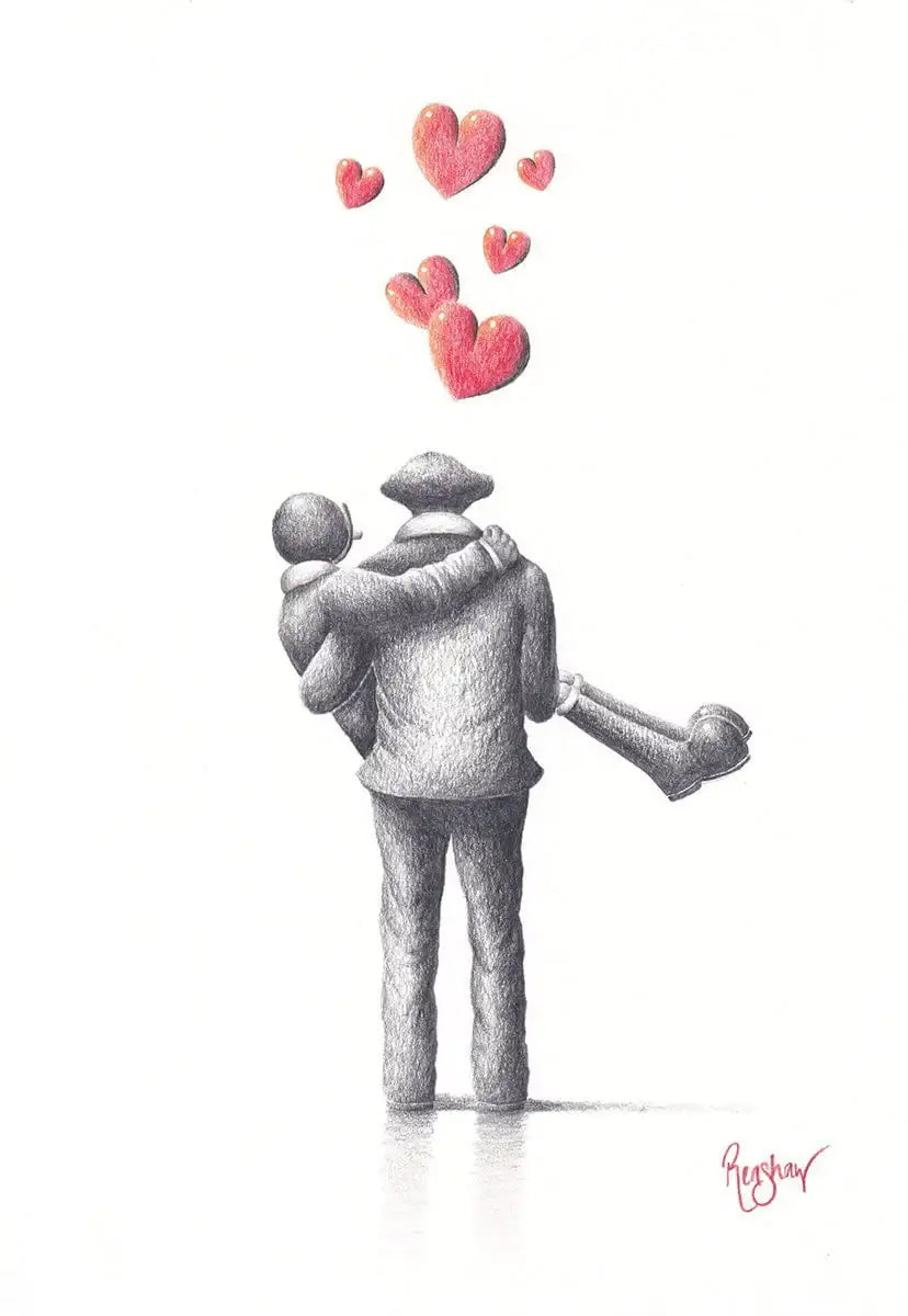 You Are My Greatest Adventure - Original Sketch - SOLD by artist David Renshaw - Wyecliffe Galleries