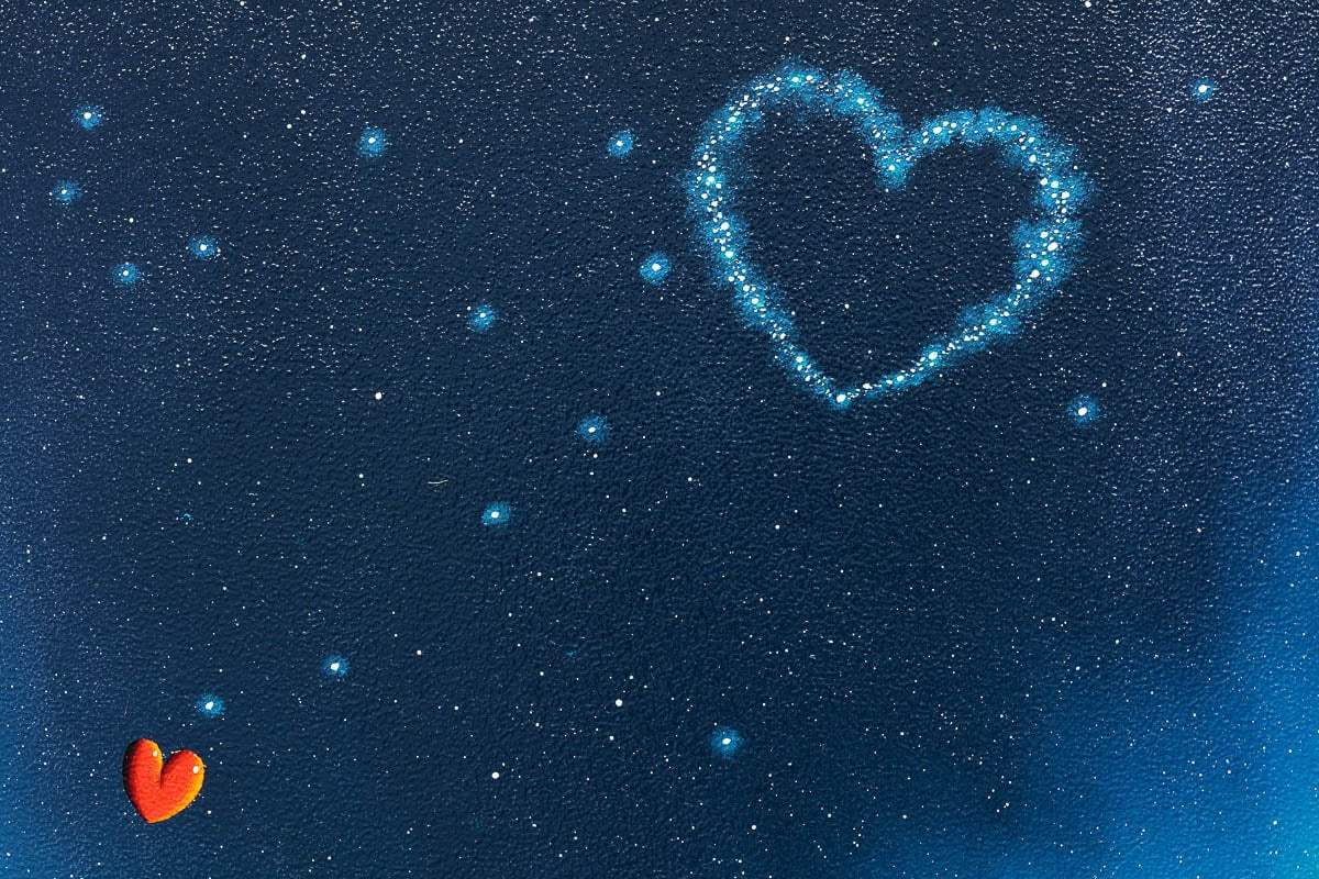 You Are The Brightest Star In My Heart - Original - SOLD by artist David Renshaw - Wyecliffe Galleries