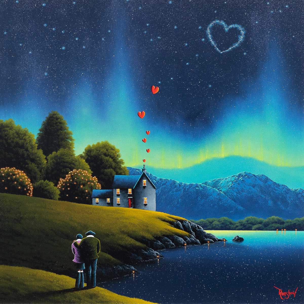 You Are The Brightest Star In My Heart - Original - SOLD by artist David Renshaw - Wyecliffe Galleries