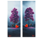 You Bring Colour To My World & You Bring Colour To My Life - Matching Original SET - SOLD by artist David Renshaw - Wyecliffe Galleries