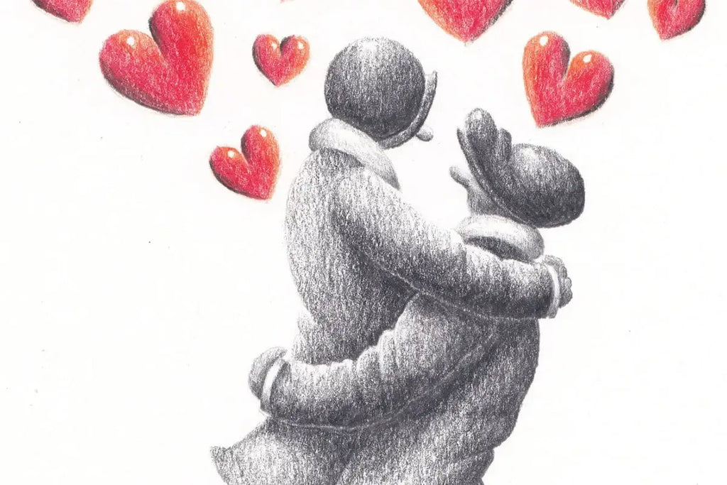 You Complete Me - Original Sketch - SOLD by artist David Renshaw - Wyecliffe Galleries