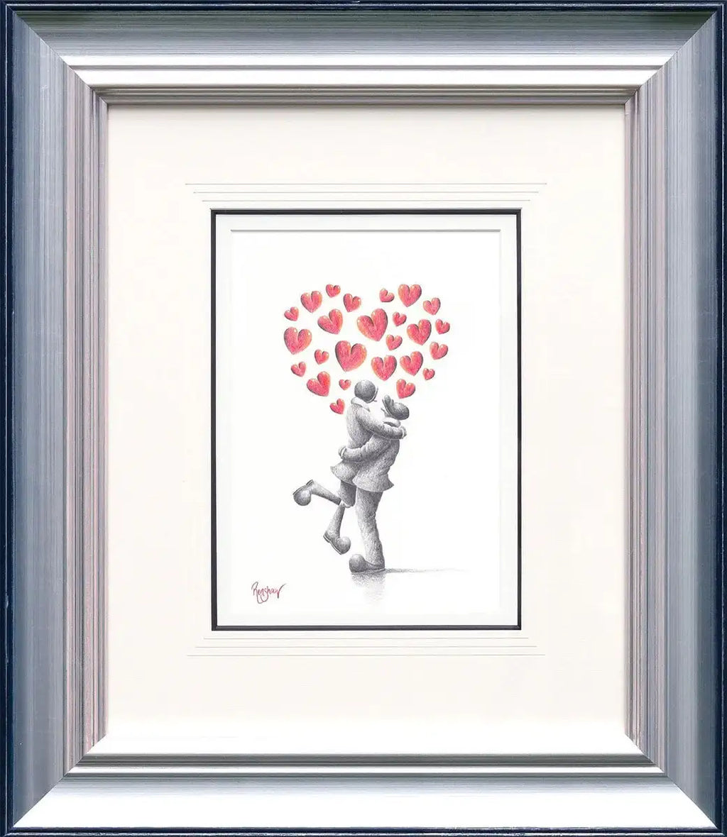You Complete Me - Original Sketch - SOLD by artist David Renshaw - Wyecliffe Galleries