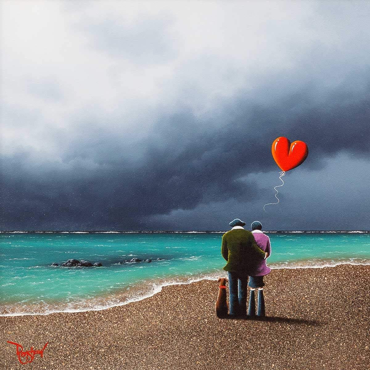 You Make Me Happy When Skies Are Grey - Original - SOLD by artist David Renshaw - Wyecliffe Galleries