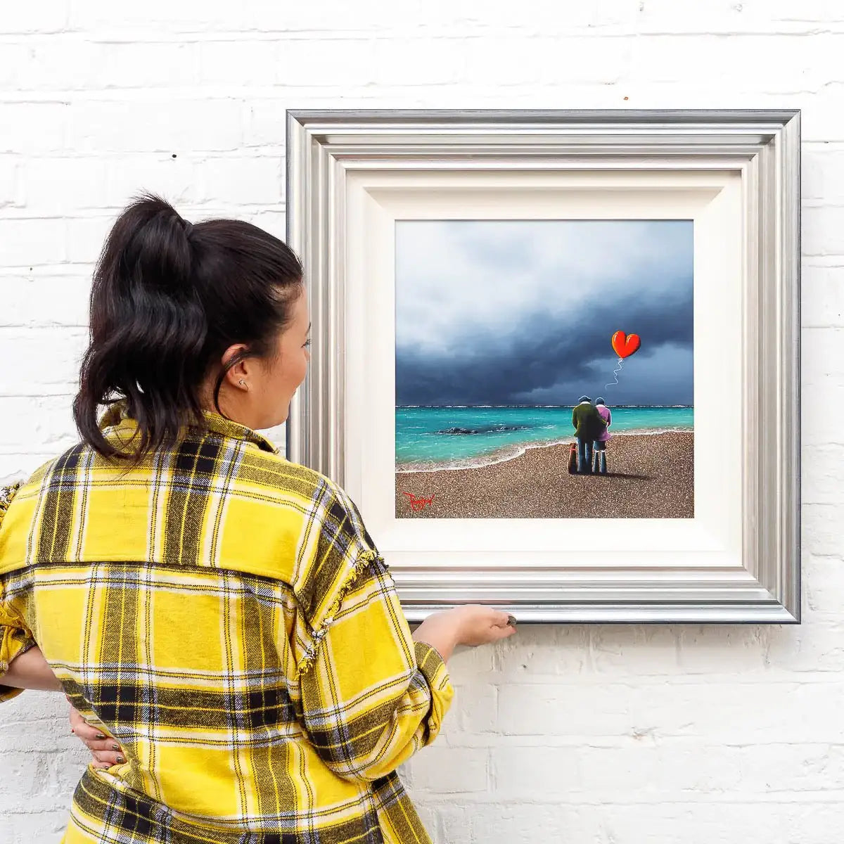 You Make Me Happy When Skies Are Grey - Original - SOLD by artist David Renshaw - Wyecliffe Galleries