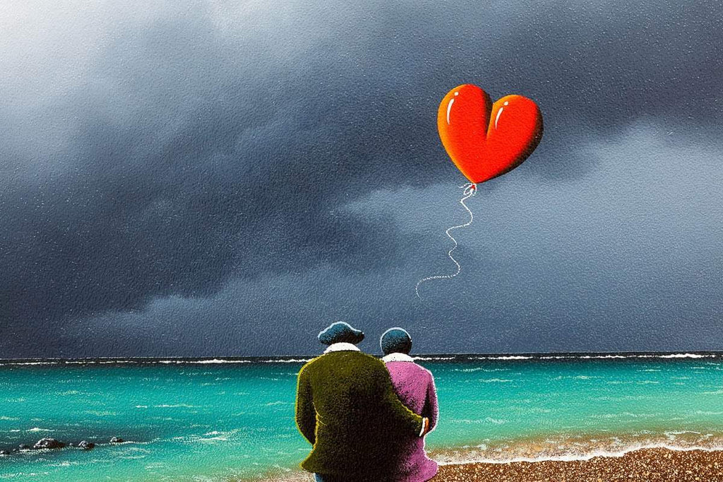 You Make Me Happy When Skies Are Grey - Original - SOLD by artist David Renshaw - Wyecliffe Galleries