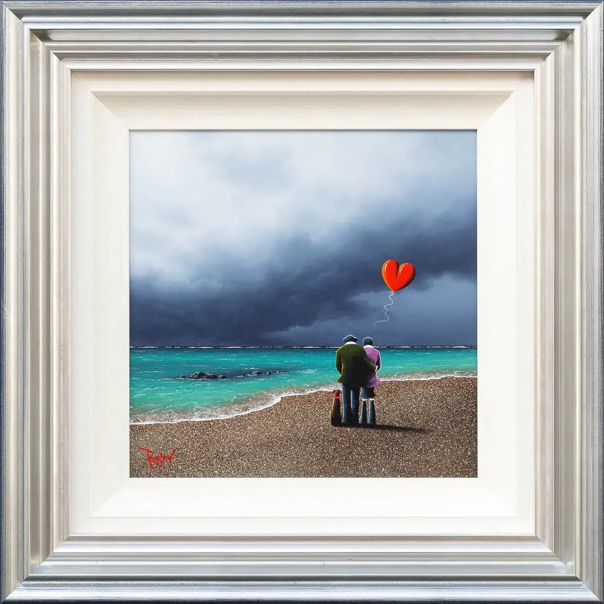 You Make Me Happy When Skies Are Grey - Original - SOLD by artist David Renshaw - Wyecliffe Galleries