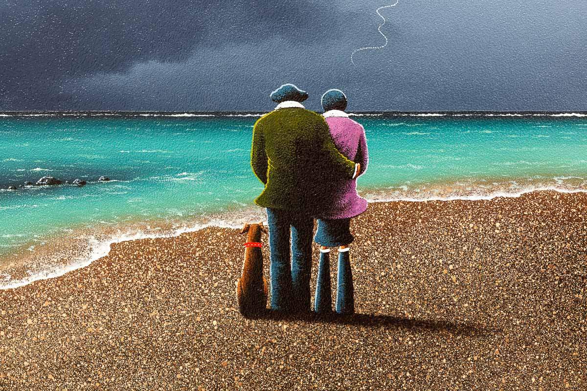 You Make Me Happy When Skies Are Grey - Original - SOLD by artist David Renshaw - Wyecliffe Galleries