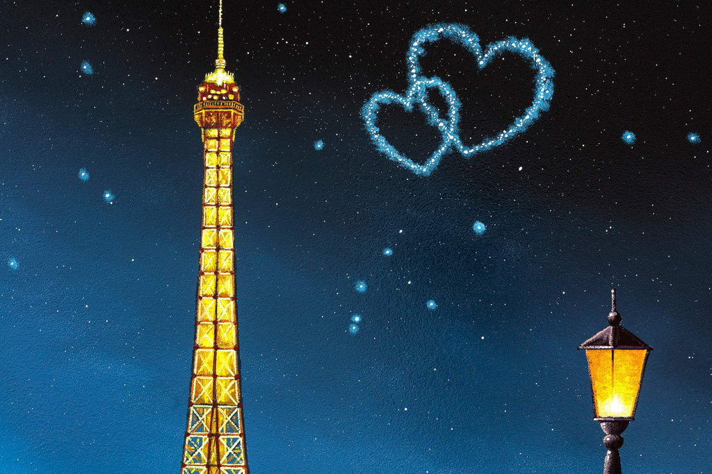 You, Me And Paris - Original - SOLD by artist David Renshaw - Wyecliffe Galleries