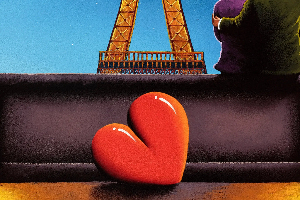 You, Me And Paris - Original - SOLD by artist David Renshaw - Wyecliffe Galleries