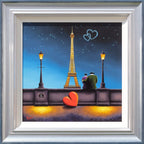 You, Me And Paris - Original - SOLD by artist David Renshaw - Wyecliffe Galleries