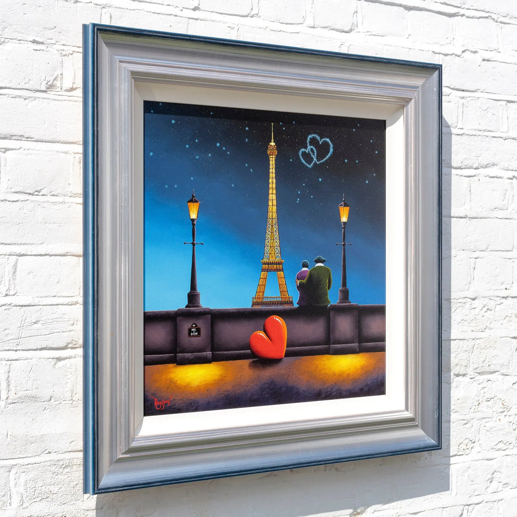 You, Me And Paris - Original - SOLD by artist David Renshaw - Wyecliffe Galleries