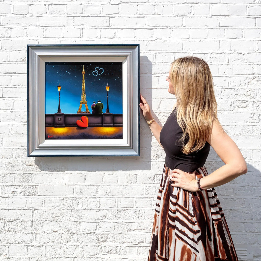 You, Me And Paris - Original - SOLD by artist David Renshaw - Wyecliffe Galleries