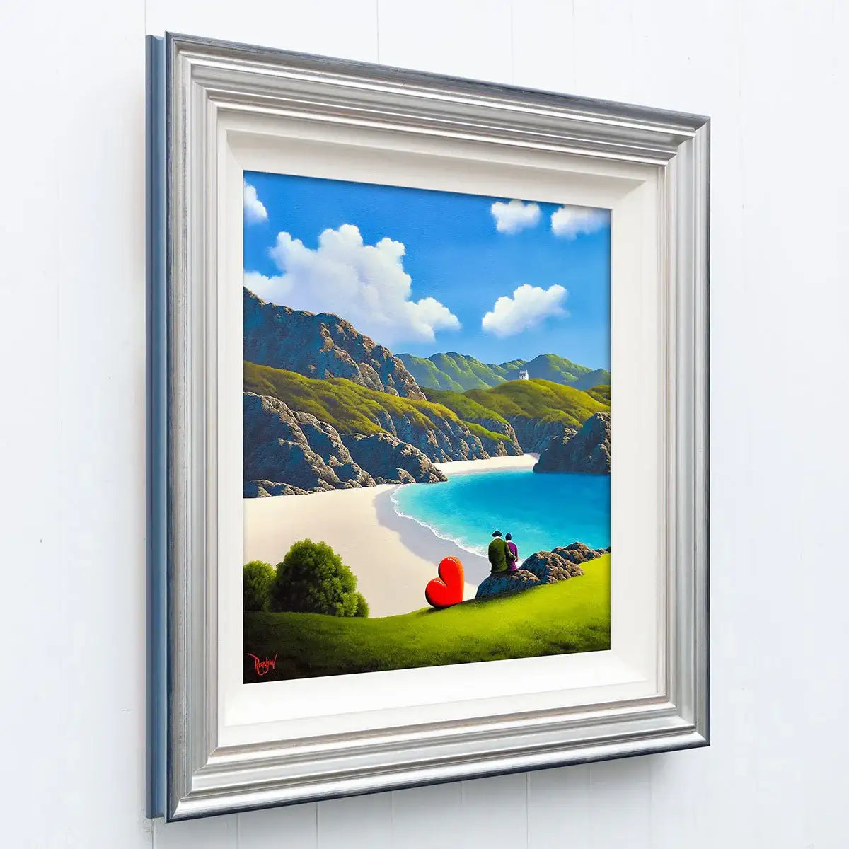 You, Me and The Sea - Original - SOLD by artist David Renshaw - Wyecliffe Galleries