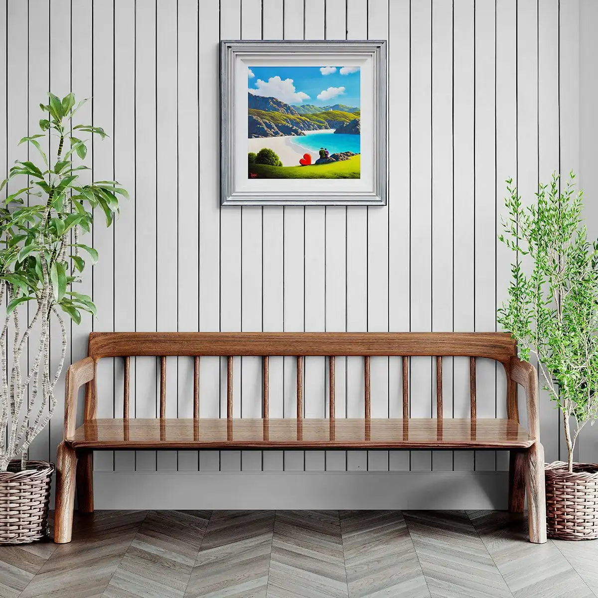 You, Me and The Sea - Original - SOLD by artist David Renshaw - Wyecliffe Galleries
