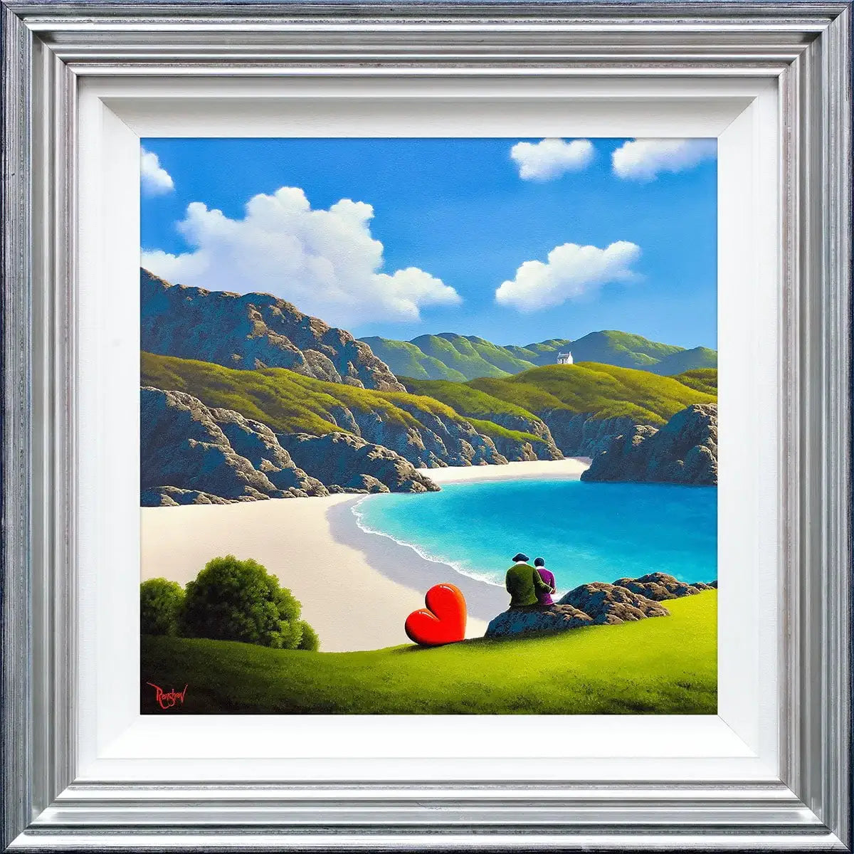 You, Me and The Sea - Original - SOLD by artist David Renshaw - Wyecliffe Galleries