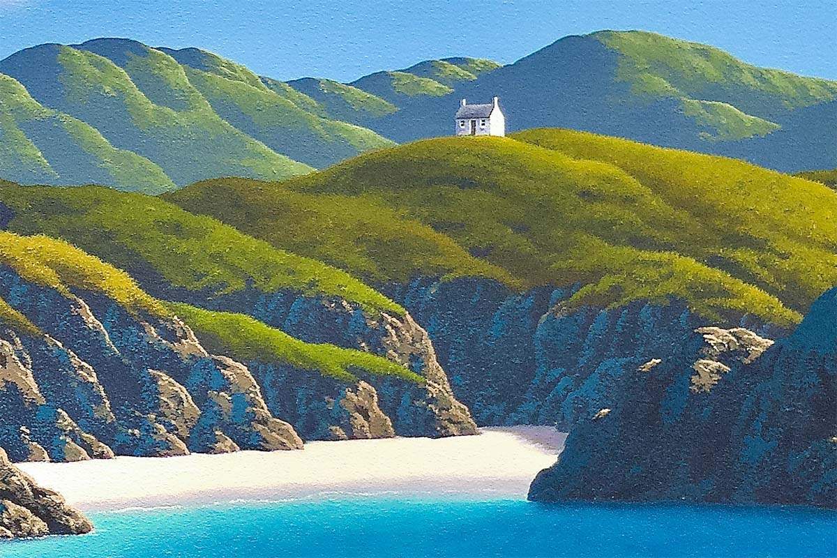 You, Me and The Sea - Original - SOLD by artist David Renshaw - Wyecliffe Galleries
