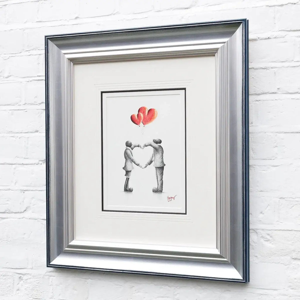 You're Always In My Heart - Original Sketch - SOLD by artist David Renshaw - Wyecliffe Galleries