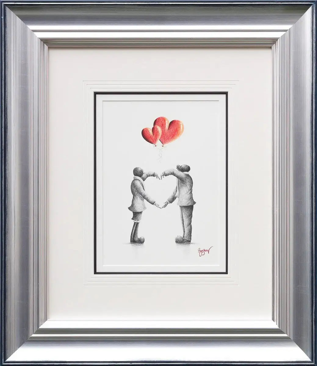 You're Always In My Heart - Original Sketch - SOLD by artist David Renshaw - Wyecliffe Galleries