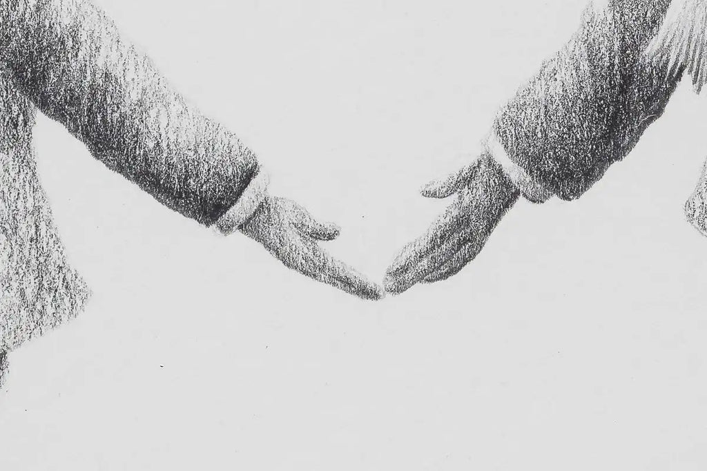 You're Always In My Heart - Original Sketch - SOLD by artist David Renshaw - Wyecliffe Galleries