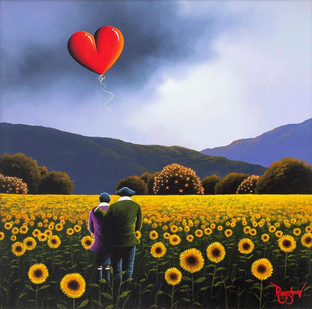 You're My Sunflower - Original - SOLD by artist David Renshaw - Wyecliffe Galleries