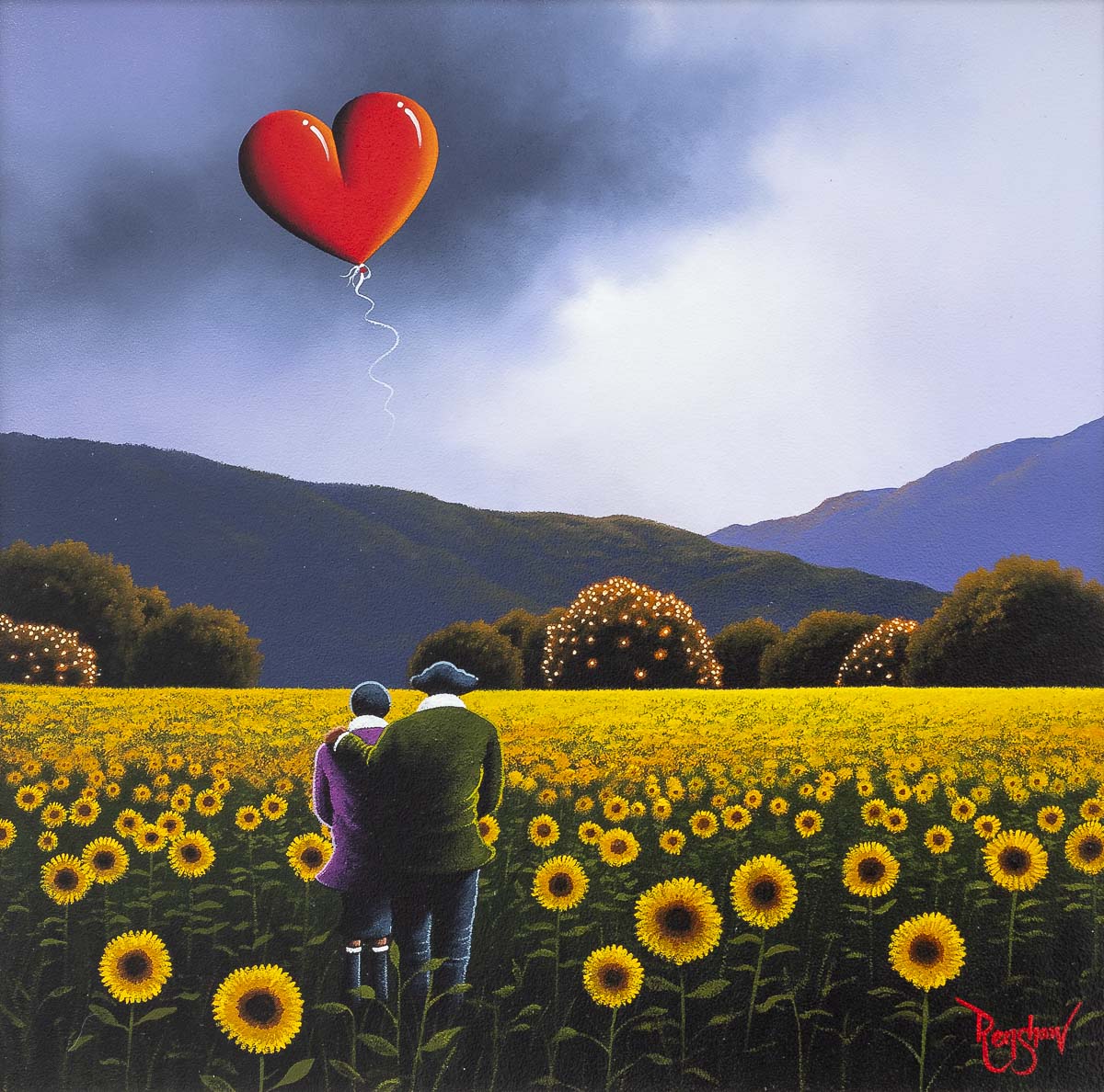 You&#39;re My Sunflower - Original - SOLD David Renshaw Original