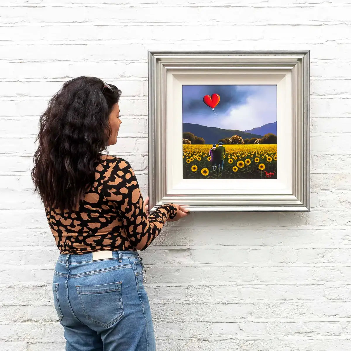 You're My Sunflower - Original - SOLD by artist David Renshaw - Wyecliffe Galleries