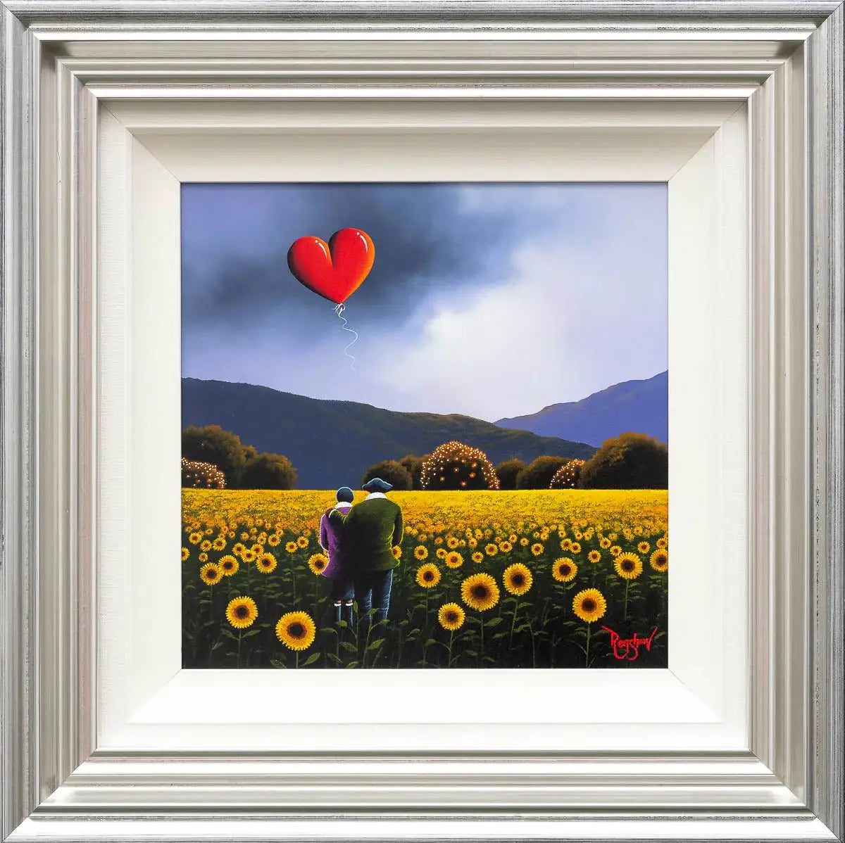 You're My Sunflower - Original - SOLD by artist David Renshaw - Wyecliffe Galleries