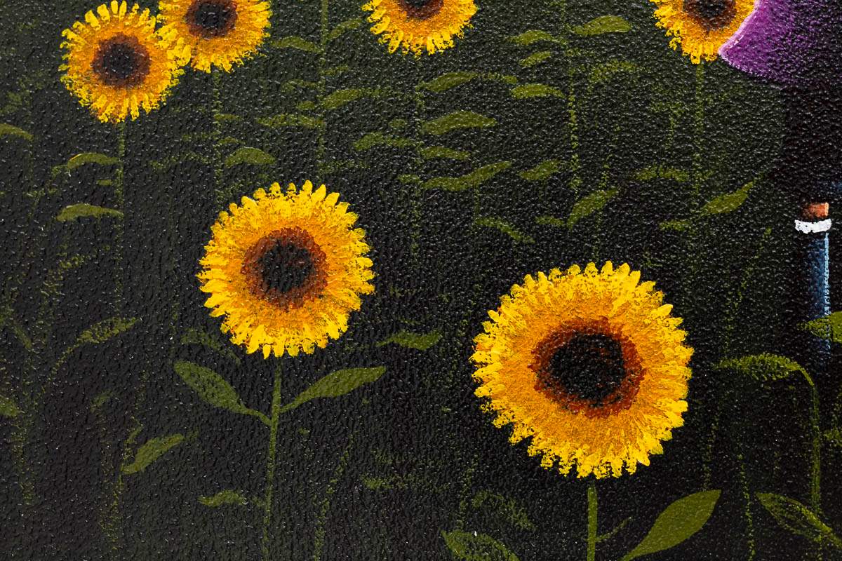 You're My Sunflower - Original - SOLD by artist David Renshaw - Wyecliffe Galleries