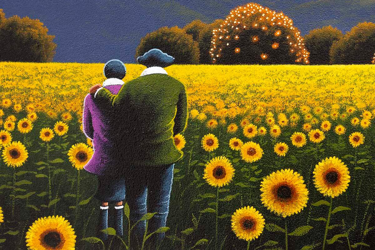 You're My Sunflower - Original - SOLD by artist David Renshaw - Wyecliffe Galleries