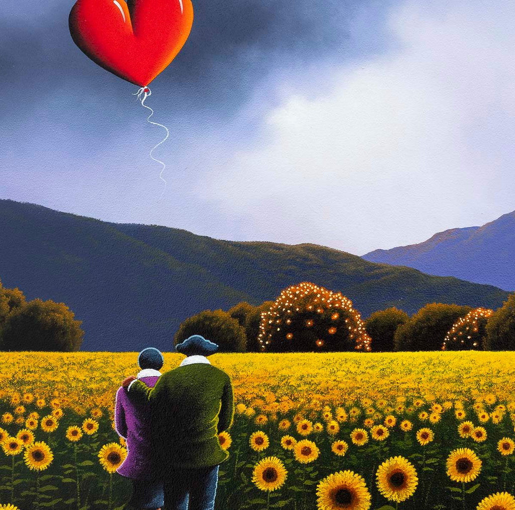 You're My Sunflower - Original - SOLD by artist David Renshaw - Wyecliffe Galleries