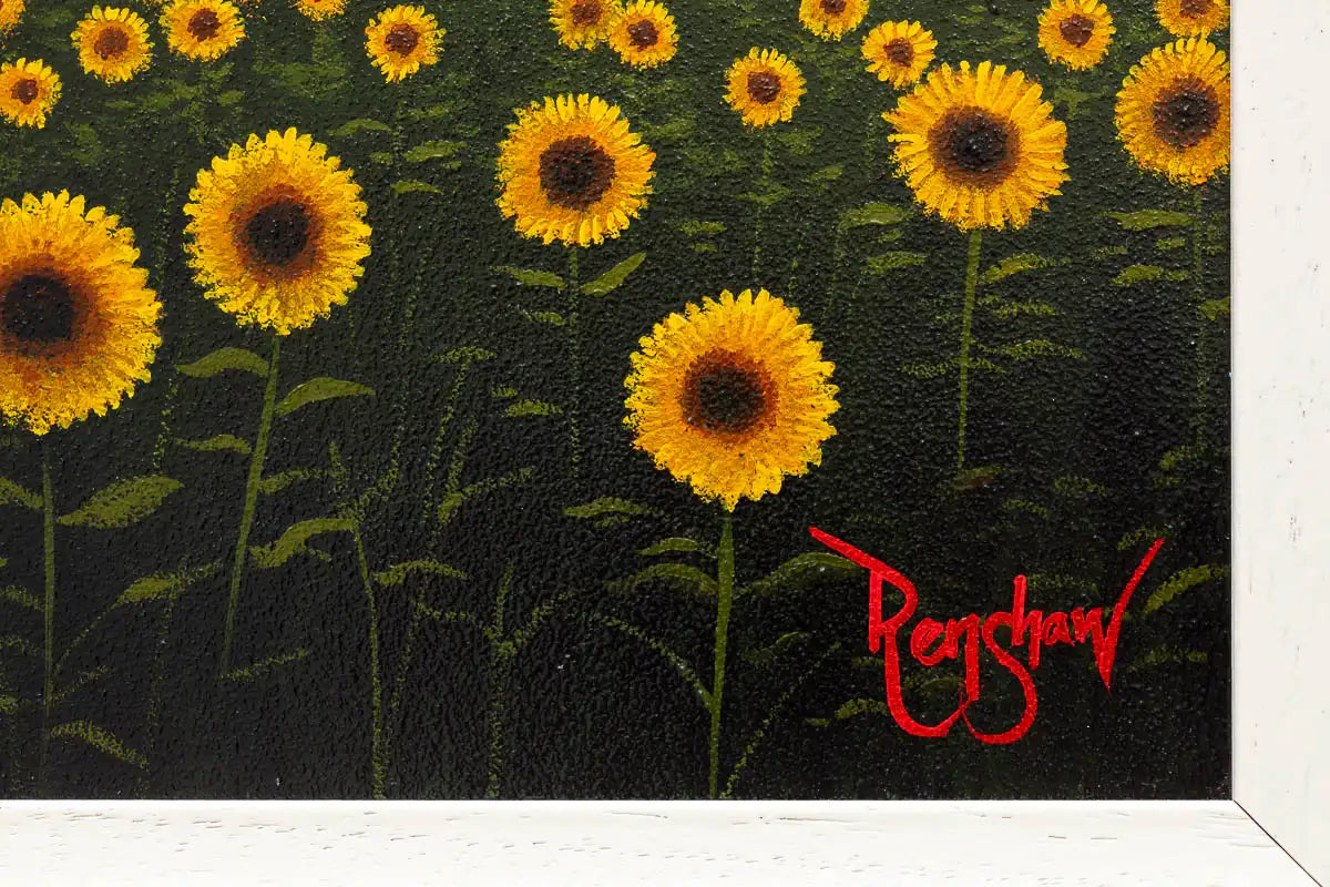 You're My Sunflower - Original - SOLD by artist David Renshaw - Wyecliffe Galleries