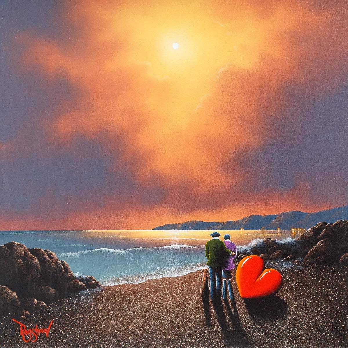 You, The Ocean And Me - Original - SOLD by artist David Renshaw - Wyecliffe Galleries