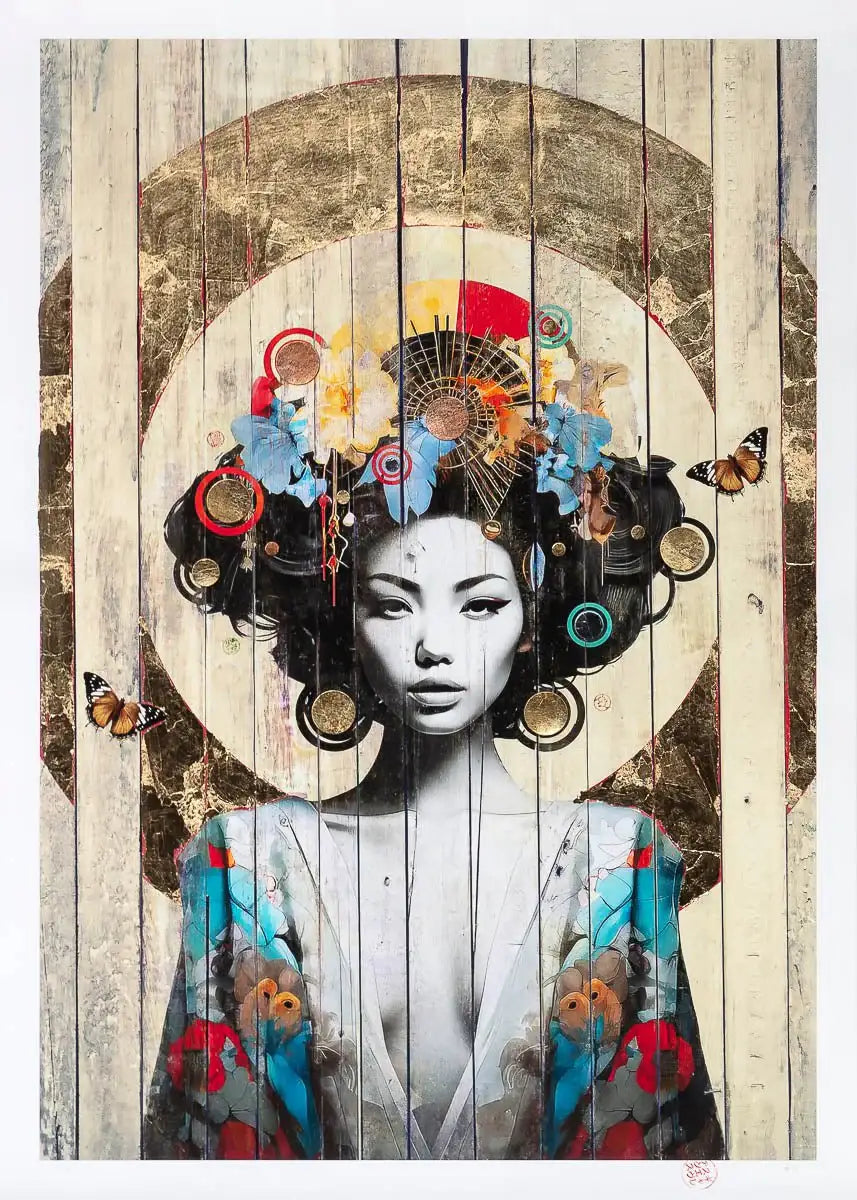 Lotus - Paper Edition by artist Gareth Tristan Evans - Wyecliffe Galleries