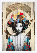 Lotus - Paper Edition by artist Gareth Tristan Evans - Wyecliffe Galleries