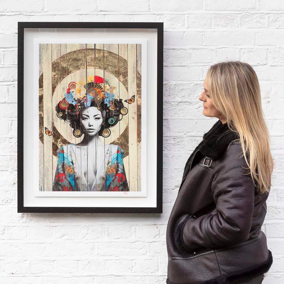 Lotus - Paper Edition by artist Gareth Tristan Evans - Wyecliffe Galleries