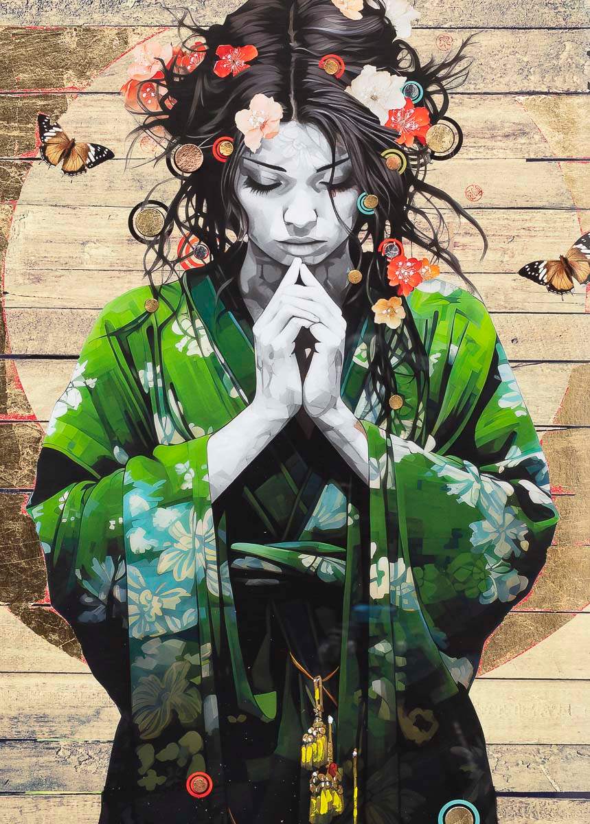 The Wave That Breaks Below - Paper Edition by artist Gareth Tristan Evans - Wyecliffe Galleries