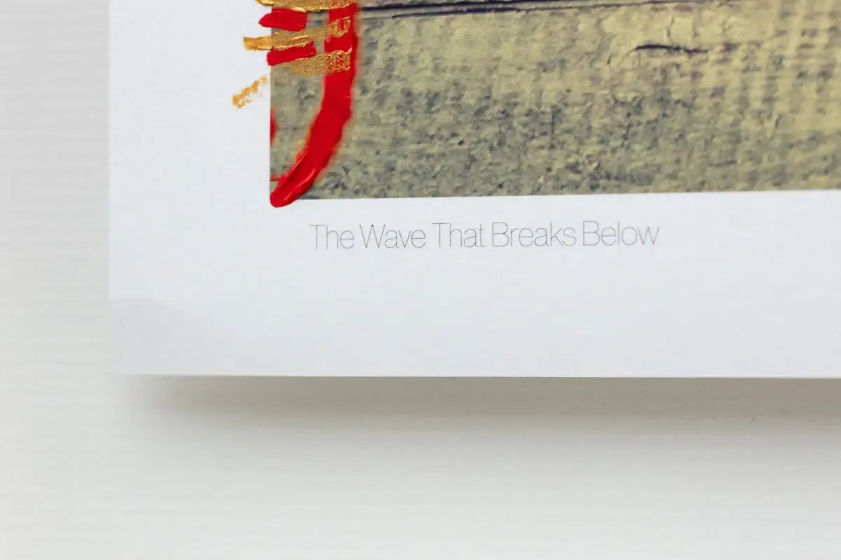 The Wave That Breaks Below - Paper Edition by artist Gareth Tristan Evans - Wyecliffe Galleries